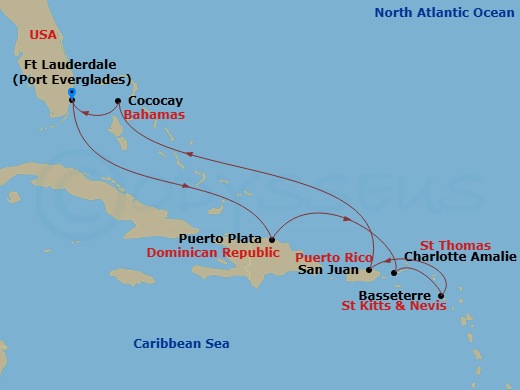Cruise Route Map