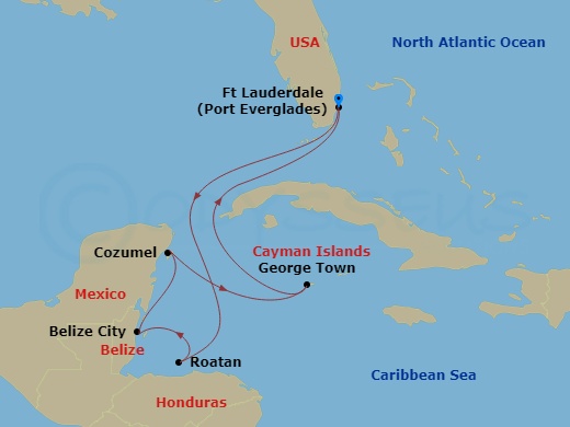 Luxury Cruise Connections - Itinerary: 7 Night Western Caribbean Cruise ...