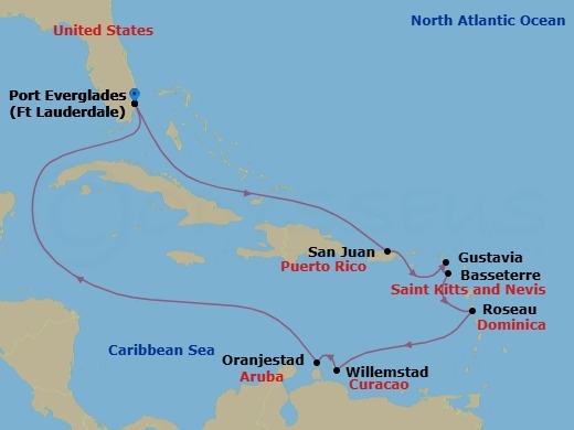Fort Lauderdale To Fort Lauderdale Route Map