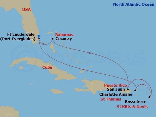 Cruise Route Map