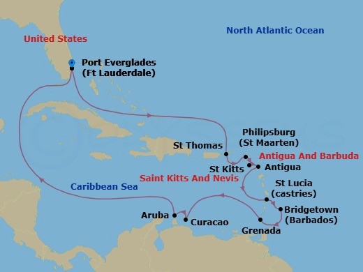 Cruise Route Map