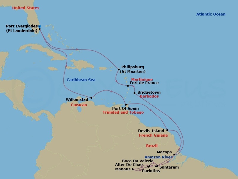 Cruise Route Map