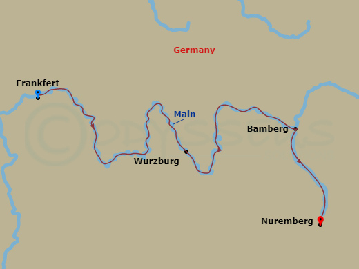 Christmastime In The Heart Of Germany Route Map