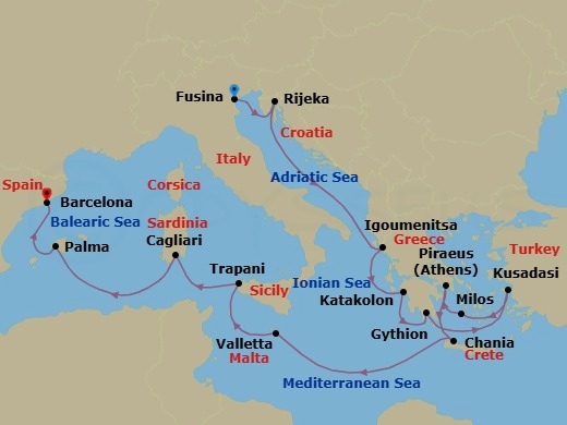 Seaside Flavors Route Map
