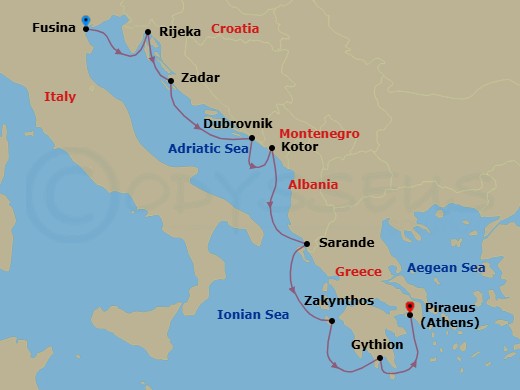 Cruise Route Map
