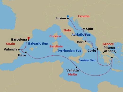 Mythos & Melodies Route Map