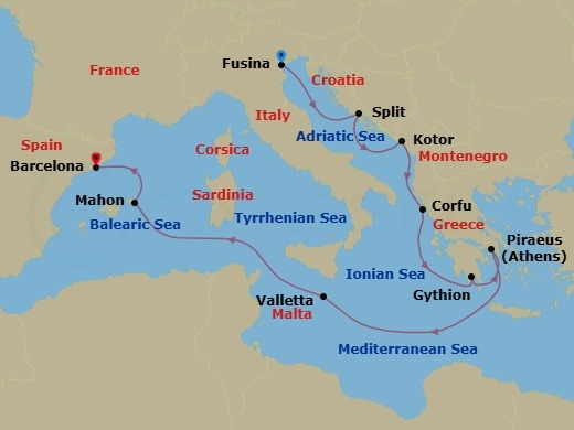 Cadence In Kotor Route Map