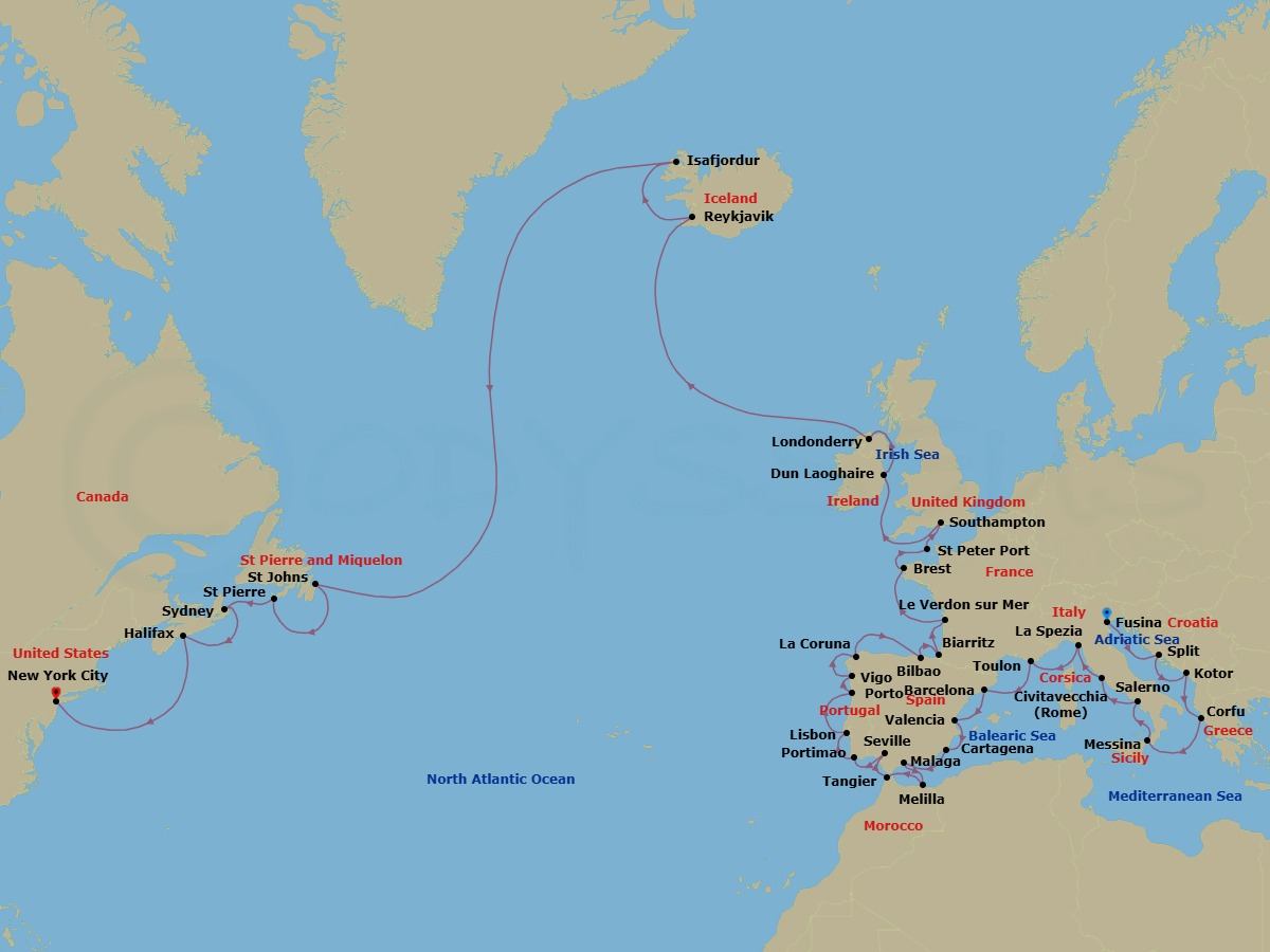 Land Of Love To Lady Liberty Route Map