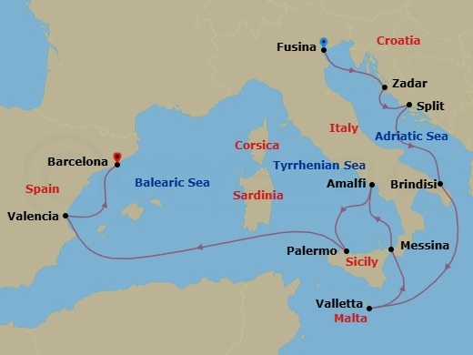 Melody Of Messina Route Map