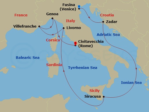 Cruise Route Map