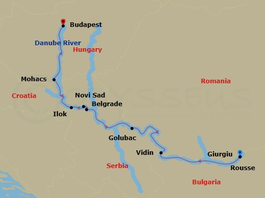 7 Night Gems Of Southeast Europe Route Map