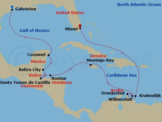 Cruise Route Map