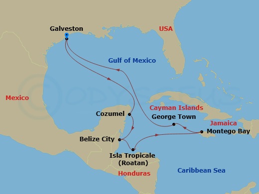 Cruise Route Map