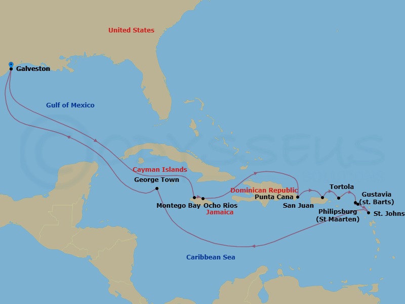 Cruise Route Map