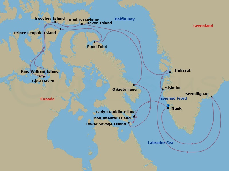 Nuuk To Nuuk Route Map