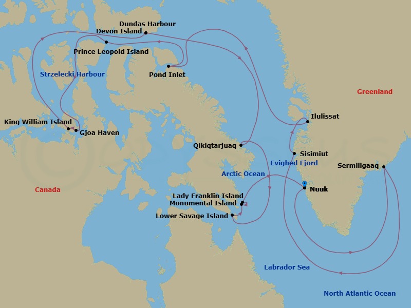 Nuuk To Nuuk Route Map