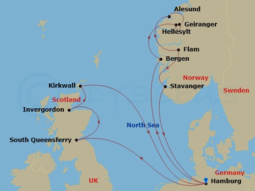Cruise Route Map