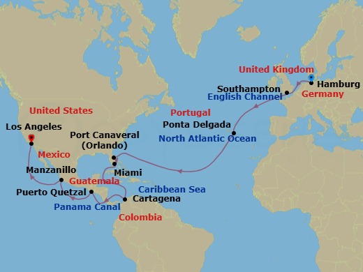 Cruise Route Map