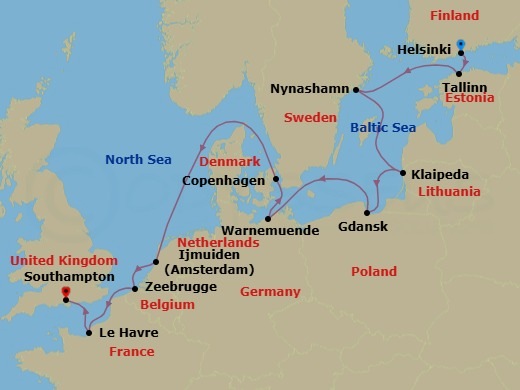 Cruise Route Map