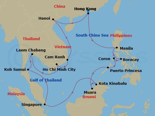 Silk & Skyline Route Map