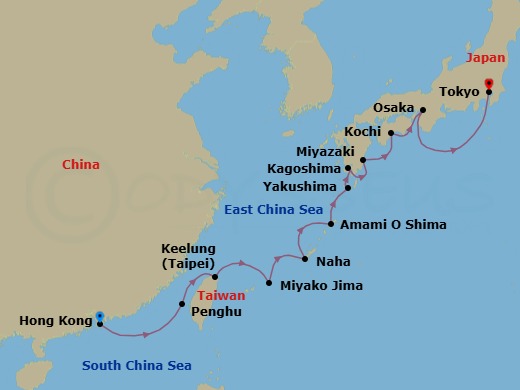 Hong Kong To Tokyo Uncovered Route Map