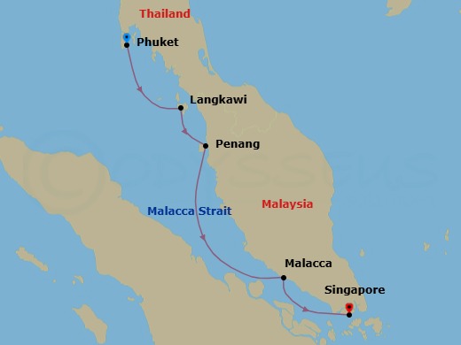 Itinerary schematic diagram
