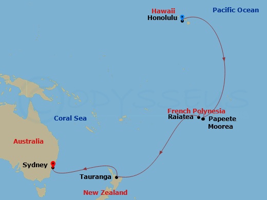Cruise Route Map