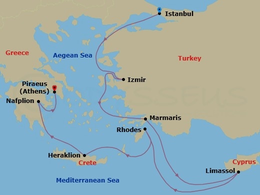 Cruise Route Map
