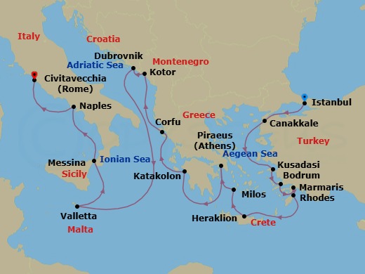 Cradles Of History Route Map