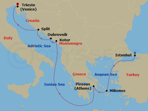 Cruise Route Map