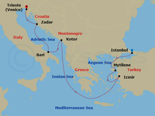 Cruise Route Map