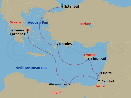 Icons Of Antiquity Route Map