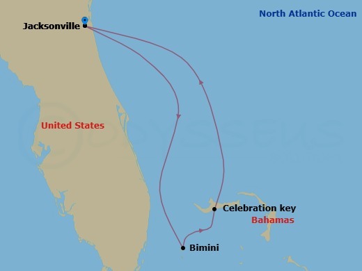 5-Day Bahamas Route Map
