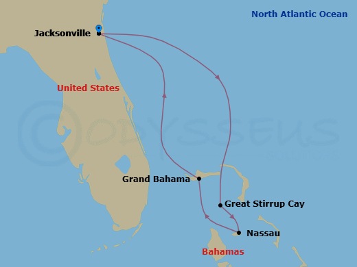 Bahamas - Short Route Map