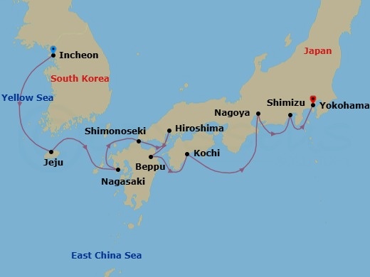 Cruise Route Map