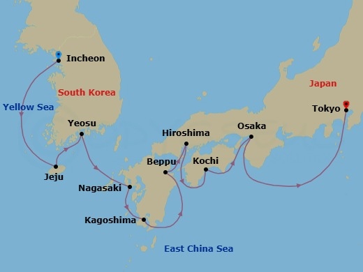 Sacred Pagodas & Temples Route Map