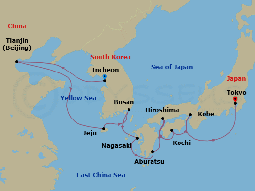 Cruise Route Map
