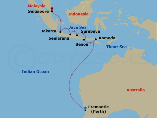 Orchids & Lanterns Route Map