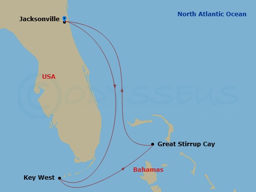 Bahamas - Short Route Map