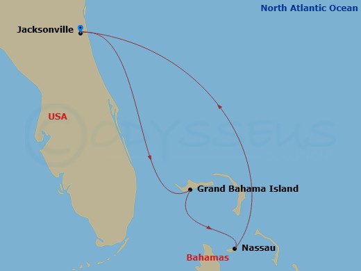 Bahamas - Short Route Map