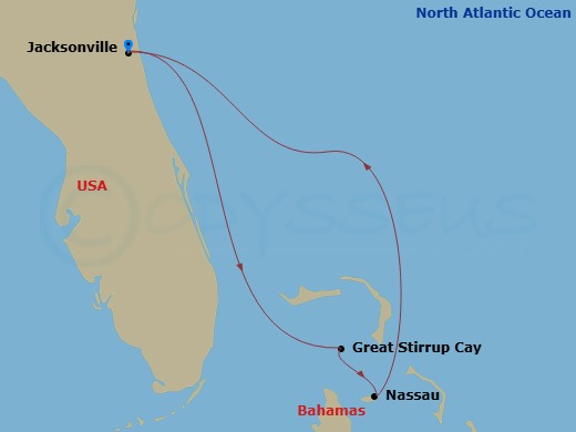 Bahamas - Short Route Map