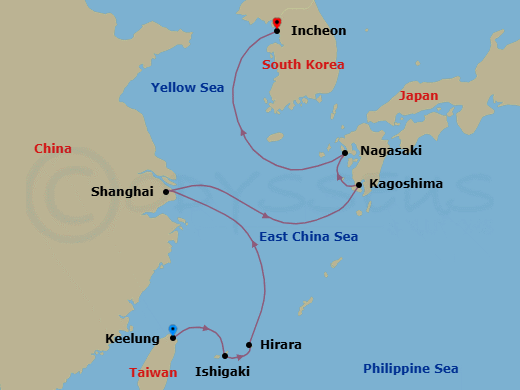 Cruise Route Map