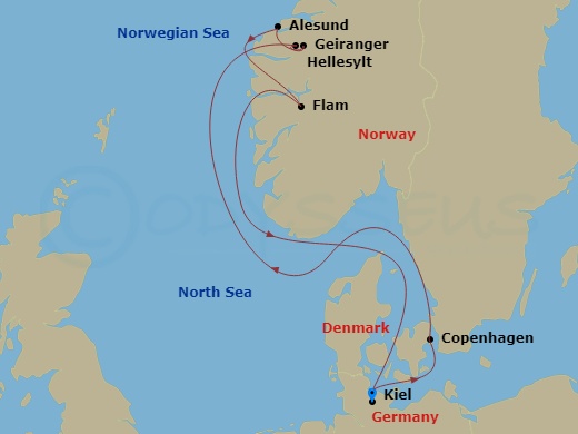 Cruise Route Map