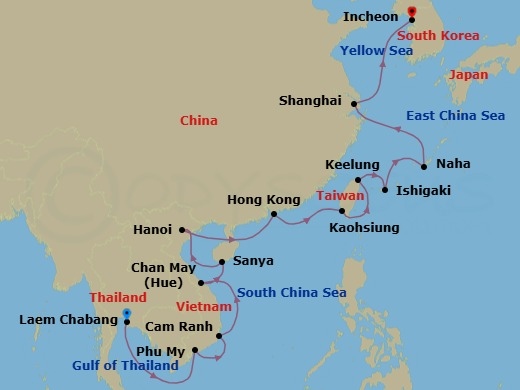 Ancient Worlds Of The East Route Map