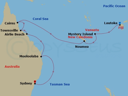 Realm Of The Coral Sky Route Map