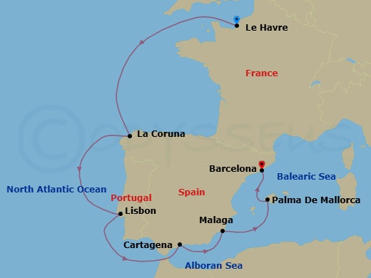 Cruise Route Map
