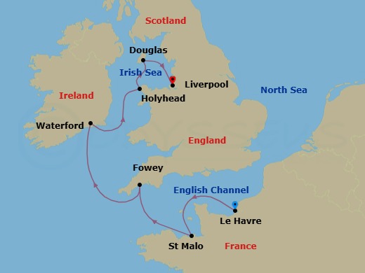 Baltic & Northern Europe Route Map