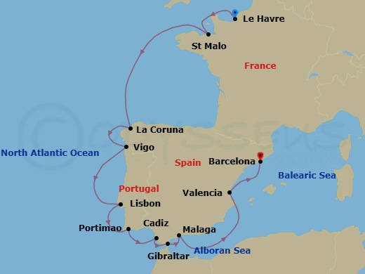Cruise Route Map