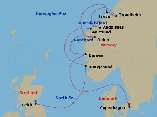 Endless Days In Norway Route Map