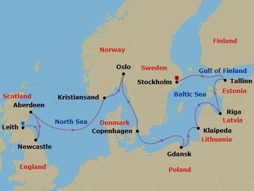 Historic Shores Route Map